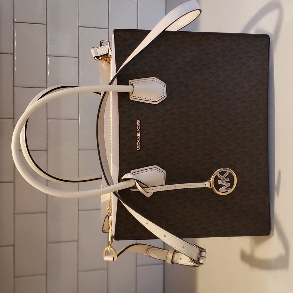 Michael Kors Mercer Large Logo Accordion Tote Bag